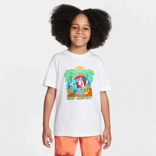 Nike Sportswear Big детские футболка цвет белый