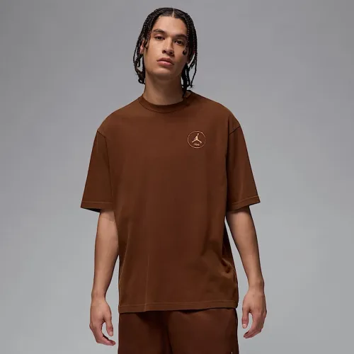 Nike Jordan x SoleFly чоловічі футболка колір коричневий