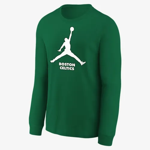 Nike Boston Celtics Essential Big дитячі Jordan NBA Long-Sleeve футболка колір чорний