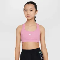 Nike Swoosh Girls' Sports Bra Pink
