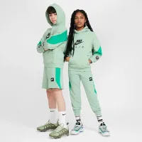 Nike Air Big дитячі Fleece Pullover Толстовка з капюшоном колір зелений