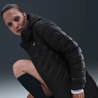 Nike Sportswear Windpuffer женская Therma-FIT Hooded Parka цвет черный