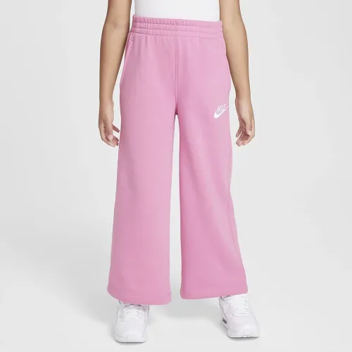 Nike Sportswear Club Little дитячі Fleece Wide Leg Pants Pink