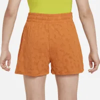 Nike Dri-FIT Breezy Big детские (Girls') С высокой Талией тренировочные шорты Orange