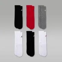 Nike Jordan Everyday Essentials Big детские Crew носки (6 пары) цвет красный