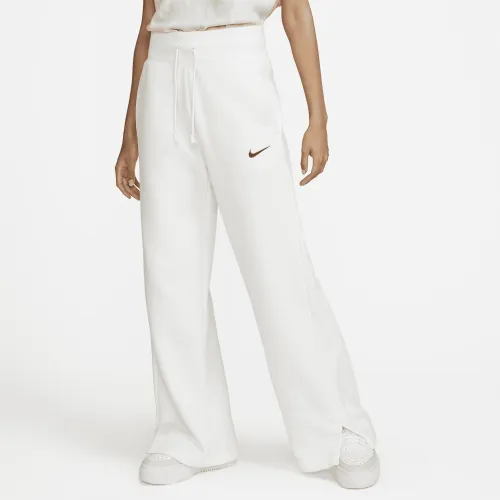 Nike Sportswear Phoenix Fleece женская С высокой Талией Wide-Leg Sweatpants цвет белый