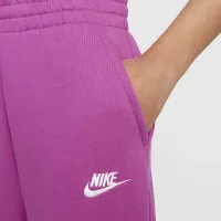Nike Sportswear Club Fleece Girls' Wide-Leg Pants цвет фиолетовый
