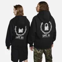 Nike SB Fleece Pullover Skate Толстовка з капюшоном колір чорний