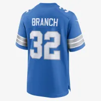 Brian Branch Detroit Lions мужские Nike NFL Game Football Jersey синий