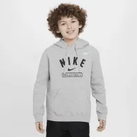 Nike Big детские волейбольные Pullover Толстовка с капюшоном цвет серый