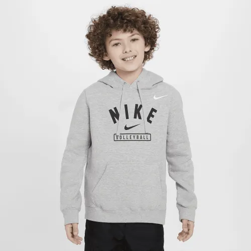 Nike Big дитячі волейбольні Pullover Толстовка з капюшоном колір сірий
