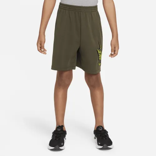 Nike Dri-FIT Little детские шорты цвет зеленый