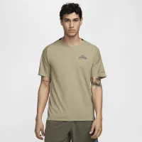 Nike Trail Solar Chase мужские Dri-FIT Short-Sleeve Running Top цвет коричневый