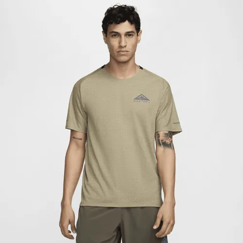 Nike Trail Solar Chase чоловічі Dri-FIT Short-Sleeve Running Top колір коричневий