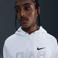 Nike Sportswear Club мужские Fleece Pullover Толстовка с капюшоном цвет белый