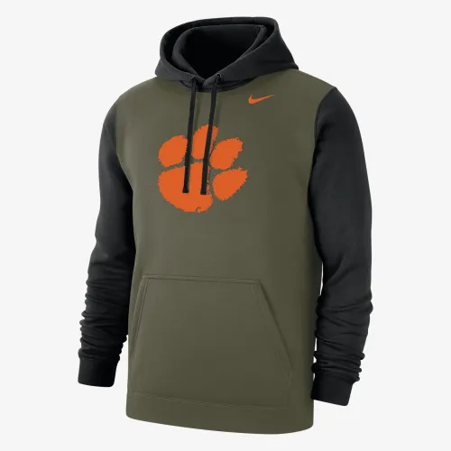 Clemson Olive Pack чоловічі Nike College Толстовка з капюшоном колір коричневий