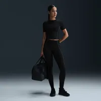 Nike One Fitted жіноча Dri-FIT Short-Sleeve Top колір чорний