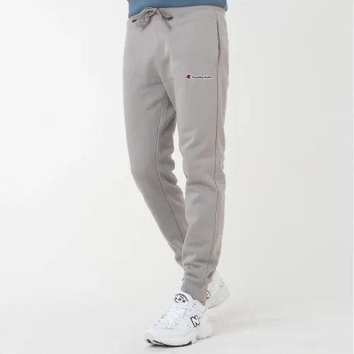 Штаны Champion Small Script Logo Embroidery Fleece 217867-ES033 - Серые