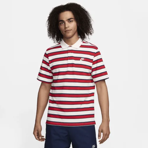 Nike Club чоловічі Striped Polo колір білий