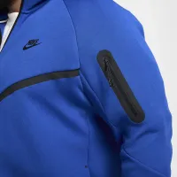 Nike Tech мужские Full-Zip Windrunner Толстовка с капюшоном синий