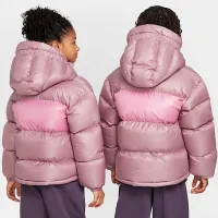 Nike Sportswear Heavyweight Synthetic Fill EasyOn Big детские Therma-FIT Repel Loose Hooded Куртка цвет фиолетовый