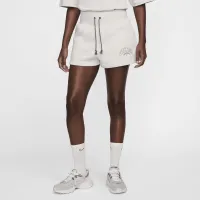 Nike Sportswear Phoenix Fleece жіноча З високою талією шорти колір сірий