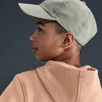 Nike Sportswear Club Fleece Big дитячі Pullover Толстовка з капюшоном колір коричневий
