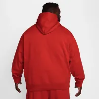 Nike Solo Swoosh мужские Fleece Pullover Толстовка с капюшоном цвет красный