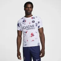 Paris Saint-Germain Academy Pro Away чоловічі Nike Dri-FIT Soccer Pre-Match Short-Sleeve Top колір білий