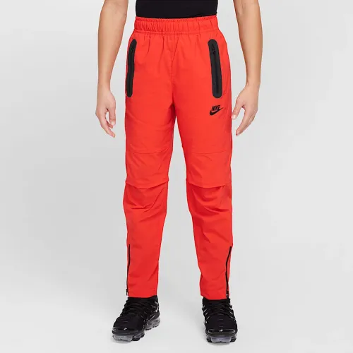 Nike Tech Big детские (для мальчиков) Woven Pants цвет красный