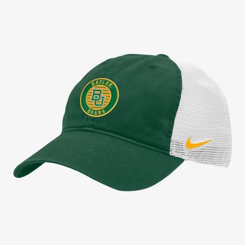Baylor Heritage86 Nike College Trucker Hat цвет зеленый