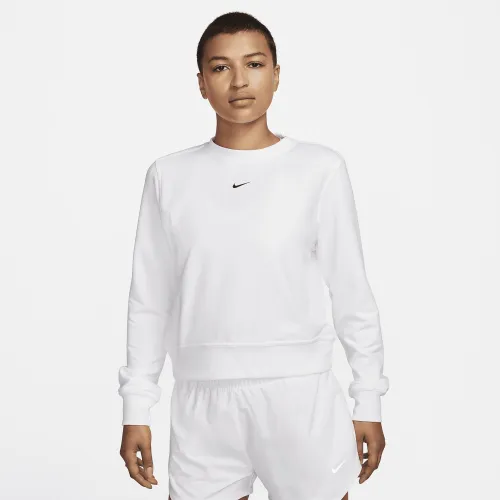 Nike Dri-FIT One женская Crew-Neck French Terry свитшот цвет белый