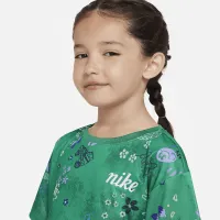 Nike Icon Clash Boxy Tee Little детские Tee цвет зеленый