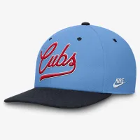 Chicago Cubs Cooperstown Pro мужские Nike Dri-FIT MLB Adjustable Hat синий