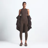 NikeSKIMS Airy женская Muscle футболка цвет коричневый