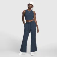 Nike Sportswear Chill Knit женская Tight Cropped Mini-Rib Tank Top синий