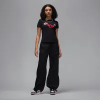 Nike Jordan женская Graphic футболка цвет черный