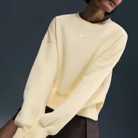 Nike Sportswear Phoenix Fleece женская Over-оверсайз Crew-Neck свитшот цвет коричневый