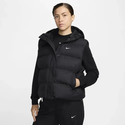 Nike Sportswear Metro Puffer женская Therma-FIT Loose Hooded Vest цвет черный