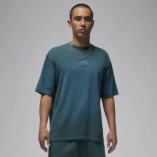Nike Jordan Flight Essentials 85 мужские Washed футболка цвет зеленый