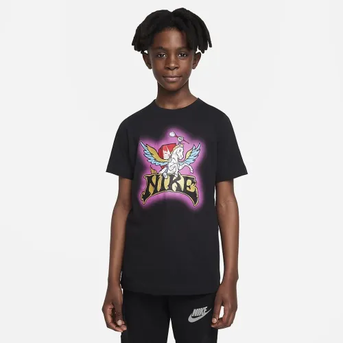 Nike Sportswear Big дитячі (для хлопчиків) футболка колір чорний