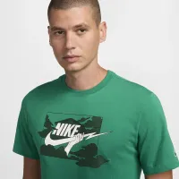 Nike Club мужские футболка цвет зеленый