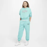 Nike Sportswear Club Fleece Girls' Loose Pants цвет зеленый