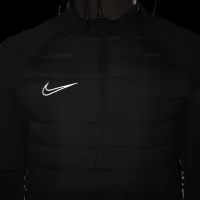 Nike Academy Winter Warrior мужские Therma-FIT 1/2-Zip Soccer Top цвет черный