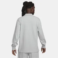 Nike Club чоловічі Long-Sleeve Knit Polo колір сірий