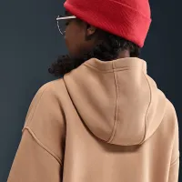 Nike Sportswear Club Fleece Big дитячі оверсайз Pullover Толстовка з капюшоном колір коричневий