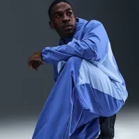 Nike Tech мужские Dri-FIT Woven Color-Block оверсайз Pants синий