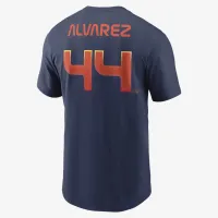 Yordan Álvarez Houston Astros City Connect Fuse мужские Nike MLB футболка синий