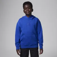 Nike Jordan MJ Flight Big детские Fleece Pullover Толстовка с капюшоном синий