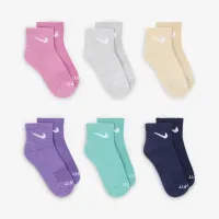 Nike Dri-FIT Performance Basics Little дитячі Ankle шкарпетки (6 пар) Pink